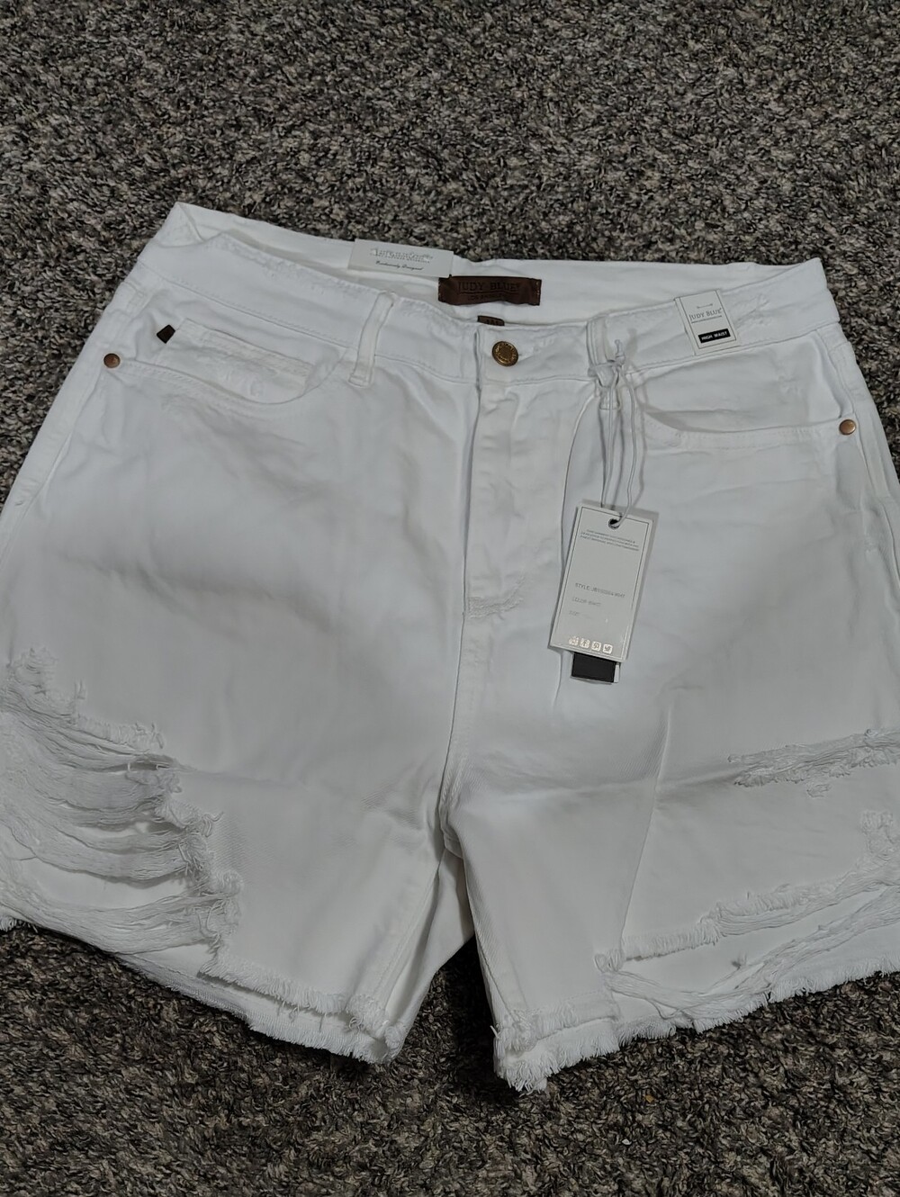 NWT Judy Blue White Shorts